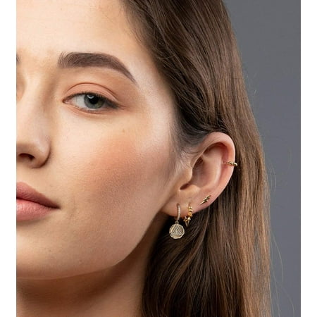 Women's Huggie Earring Fashion 925 Sterling Silver Small Hoop Earring Diamond Cubic Zirconia Cuff Earring Rose Gold Round Dangle Earring Lever Back Drop Earring Women's Huggie Earring Fashion 925 Sterling Silver Small Hoop Earring Diamond Cubic Zirconia Cuff Earring Rose Gold Round Dangle Earring Lever Back Drop Earring